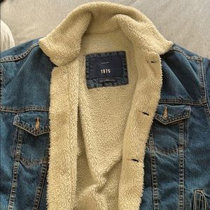 Zara Denim, Fur-lined Jacket. Lightly Worn.